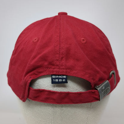 Page & Tuttle Baseball Cap Red One Size Blue Lakes Country Club Crest Slideback