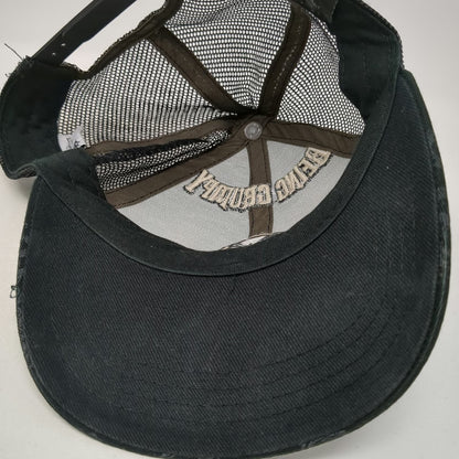 Disney Parks Trucker Hat Black One Size Being Grumpy Rocks Dwarf Mesh Snapback