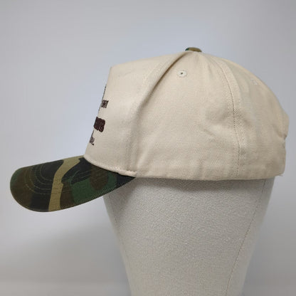 American Attire 5 Panel Beige One Size Country Club Deer Camo Snapback Hat