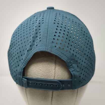 ZYIA Active Trucker Hat Blue One Size Perforated Mesh Snapback Polyester Sport