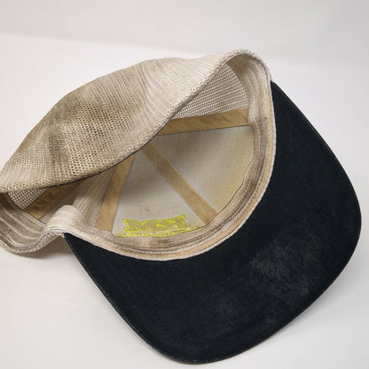 RM Mechanical Fitted Trucker Hat Black Medium Mesh Back Pacific Headwear