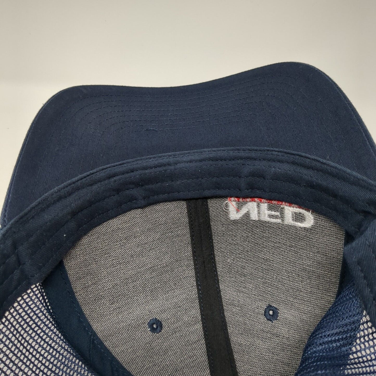 NFD Training Snapback Trucker Hat Blue One Size Mesh Back Embroidered