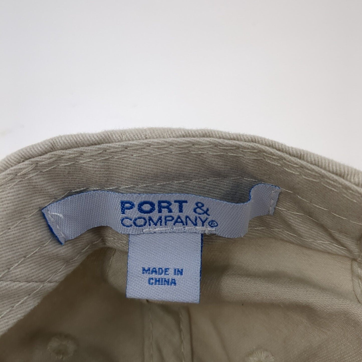 Nah Slideback Hat Tan One Size Adjustable Embroidered Port & Company