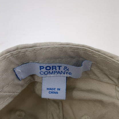 Nah Slideback Hat Tan One Size Adjustable Embroidered Port & Company