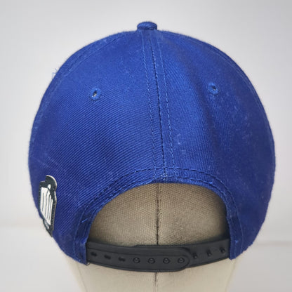 Doctor Who Snapback Blue Hat One Size Bad Wolf TARDIS Police Box Graffiti Brim