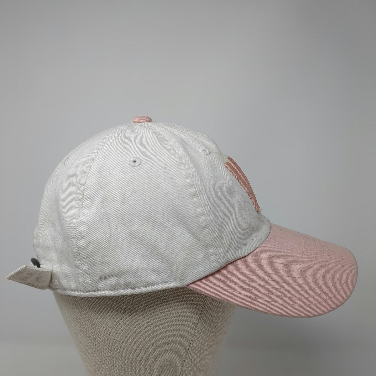 American Needle Baseball Cap White Pink One Size Chicago Cubs W Hat Slideback