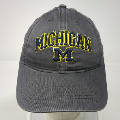 Michigan Wolverines NCAA Legacy Gray Blue Yellow One Size Cap Slideback Logo Hat