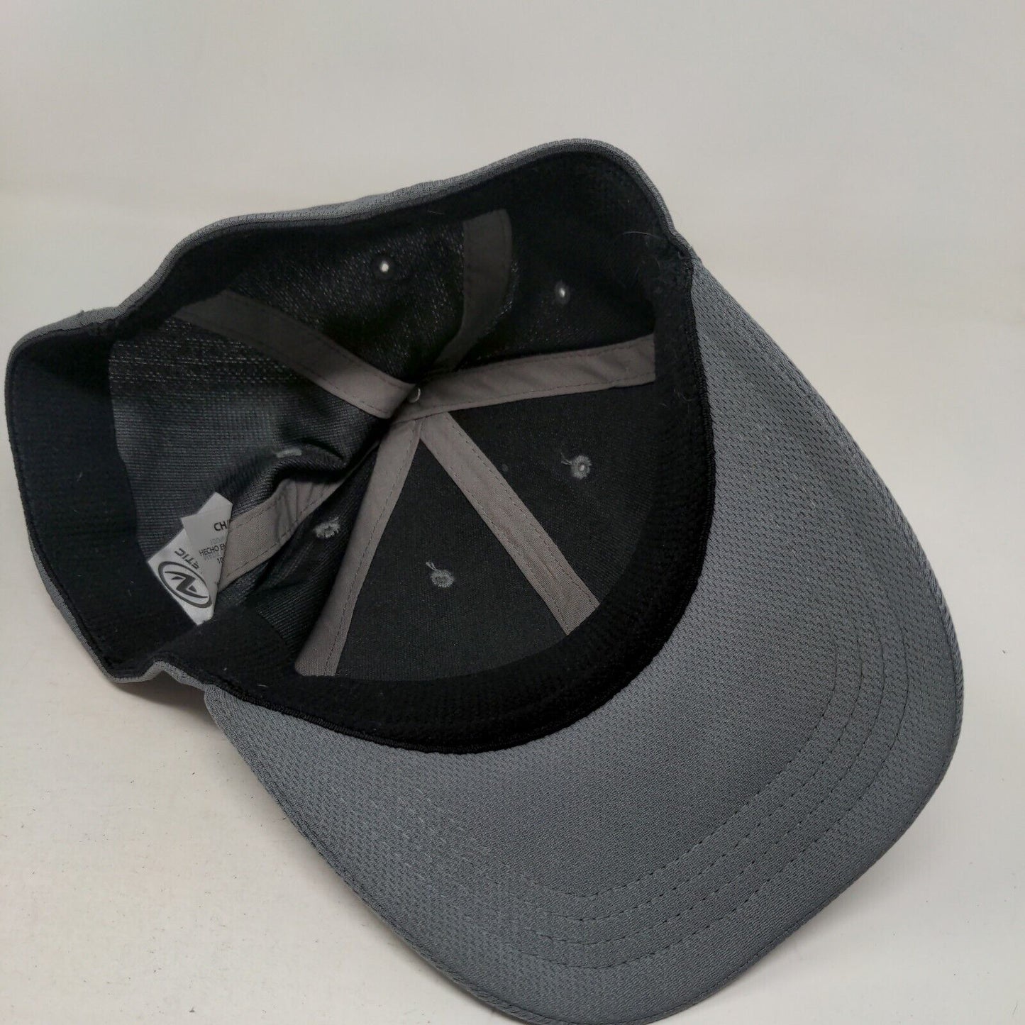 Athletic Works Fitted Hat Gray S/M Solid 6 Panel Vent Holes Blank