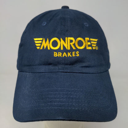 Monroe Brakes Men's Strapback Hat Blue Adjustable Embroidered Logo Cotton