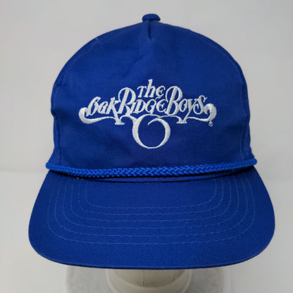 The Oak Ridge Boys Slideback Hat Blue OSFA Adjustable Embroidered Rope Youngan