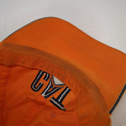 Caterpillar Baseball Cap Orange One Size Slideback Embroidered CAT Logo Hat