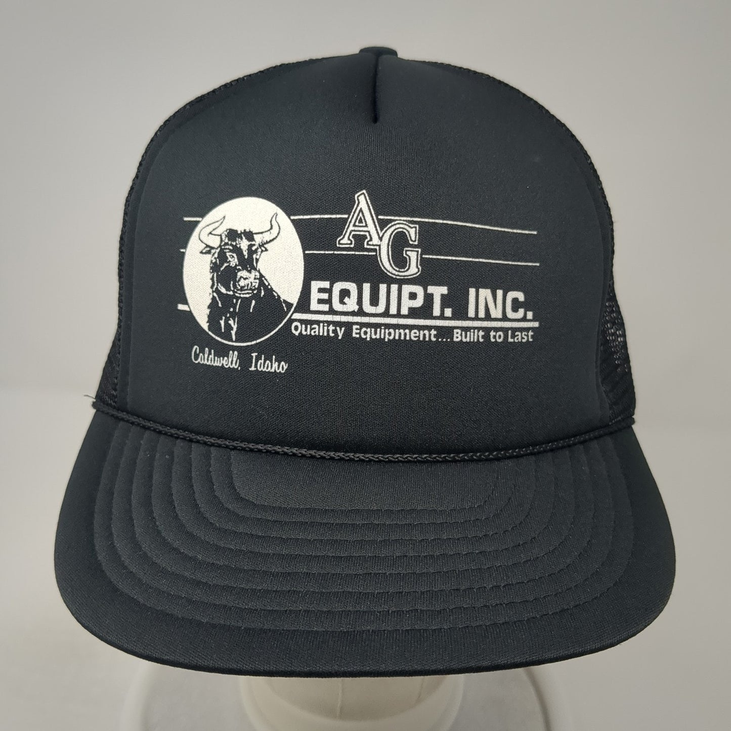 AG Equipt Inc. Snapback Mesh Back Trucker Hat Black One Size Winner
