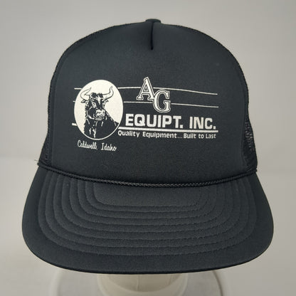 AG Equipt Inc. Snapback Mesh Back Trucker Hat Black One Size Winner