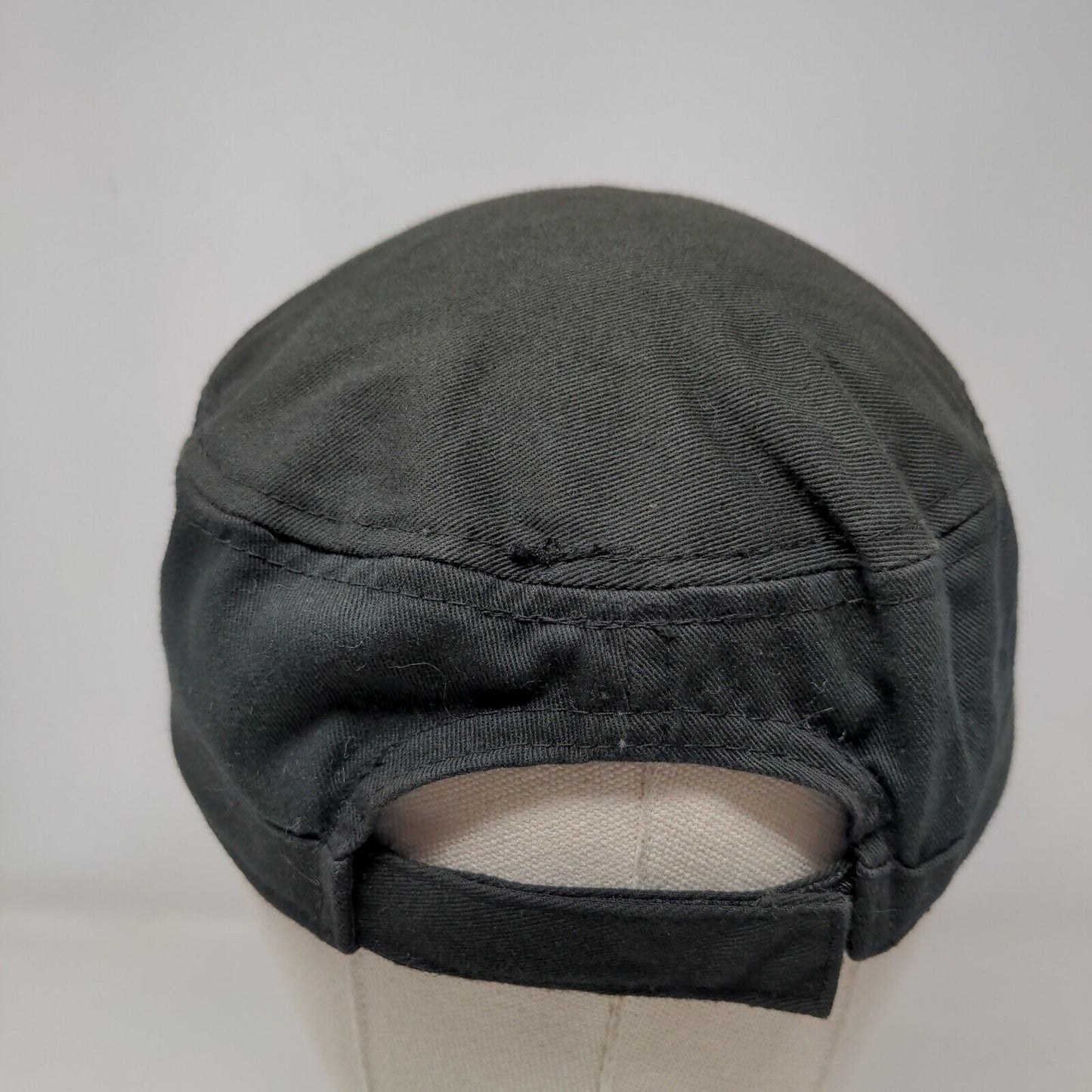 WWB 2015 Strapback Cadet Army Cap Black One Size Adjustable Lightweight Cotton