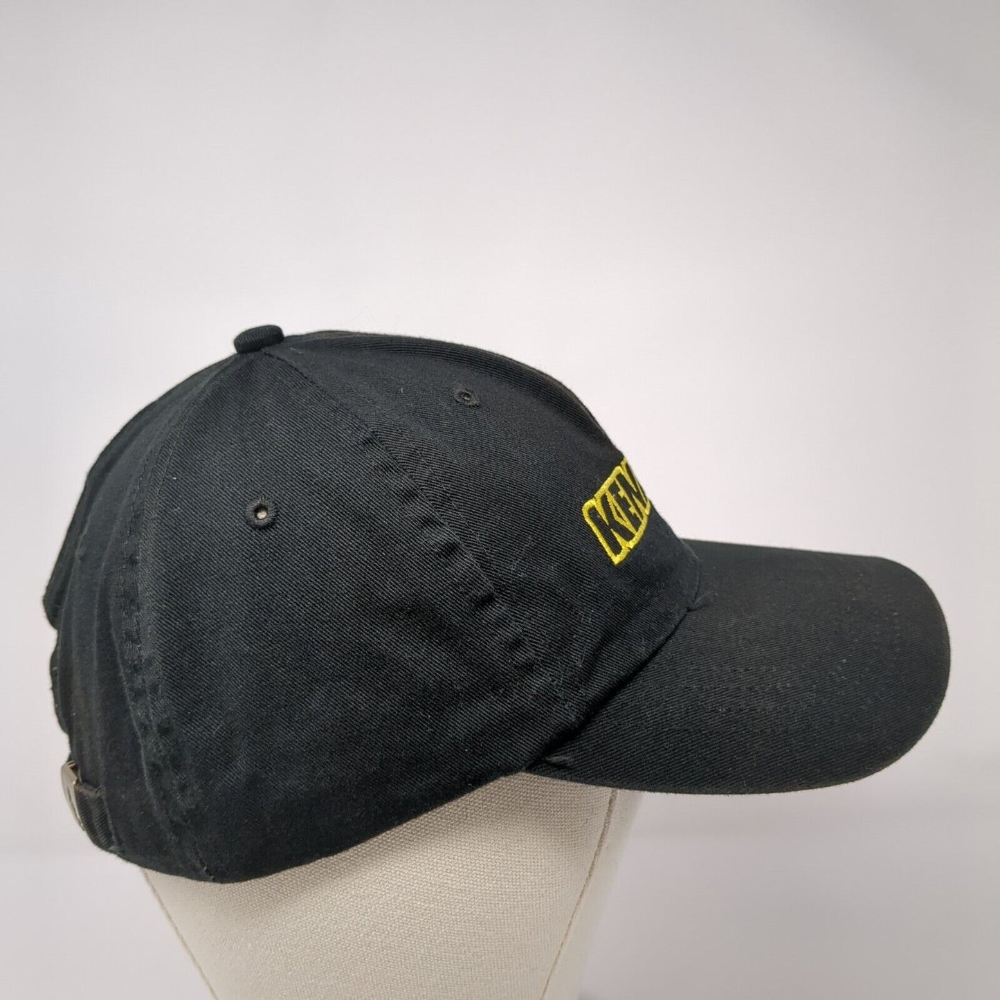 Kendall Slideback Hat Black OSFA Adjustable Embroidered 6 Panel HG