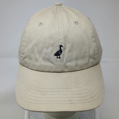 H&M Baseball Cap Beige One Size Adjustable Duck Logo Embroidered Cotton Hat
