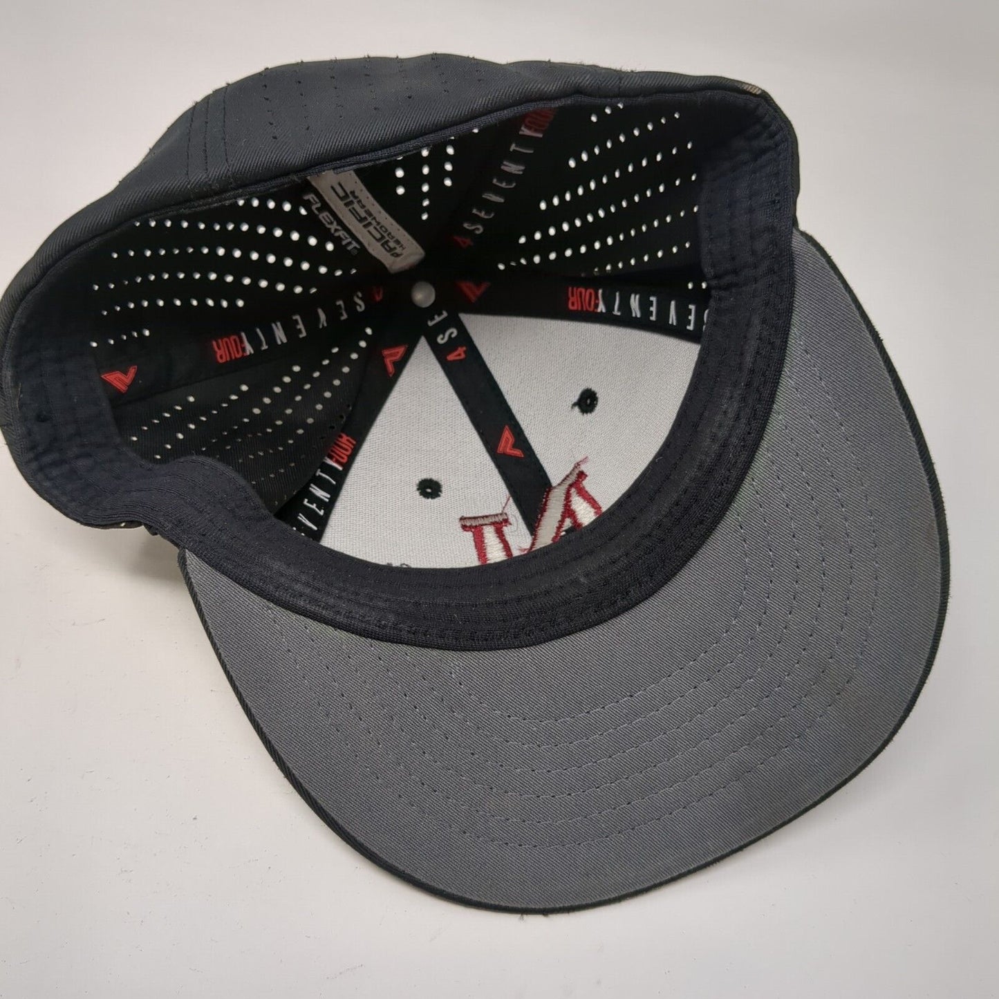 Letter N Fitted Hat Black XS Embroidered Flexfit Pacific Headwear