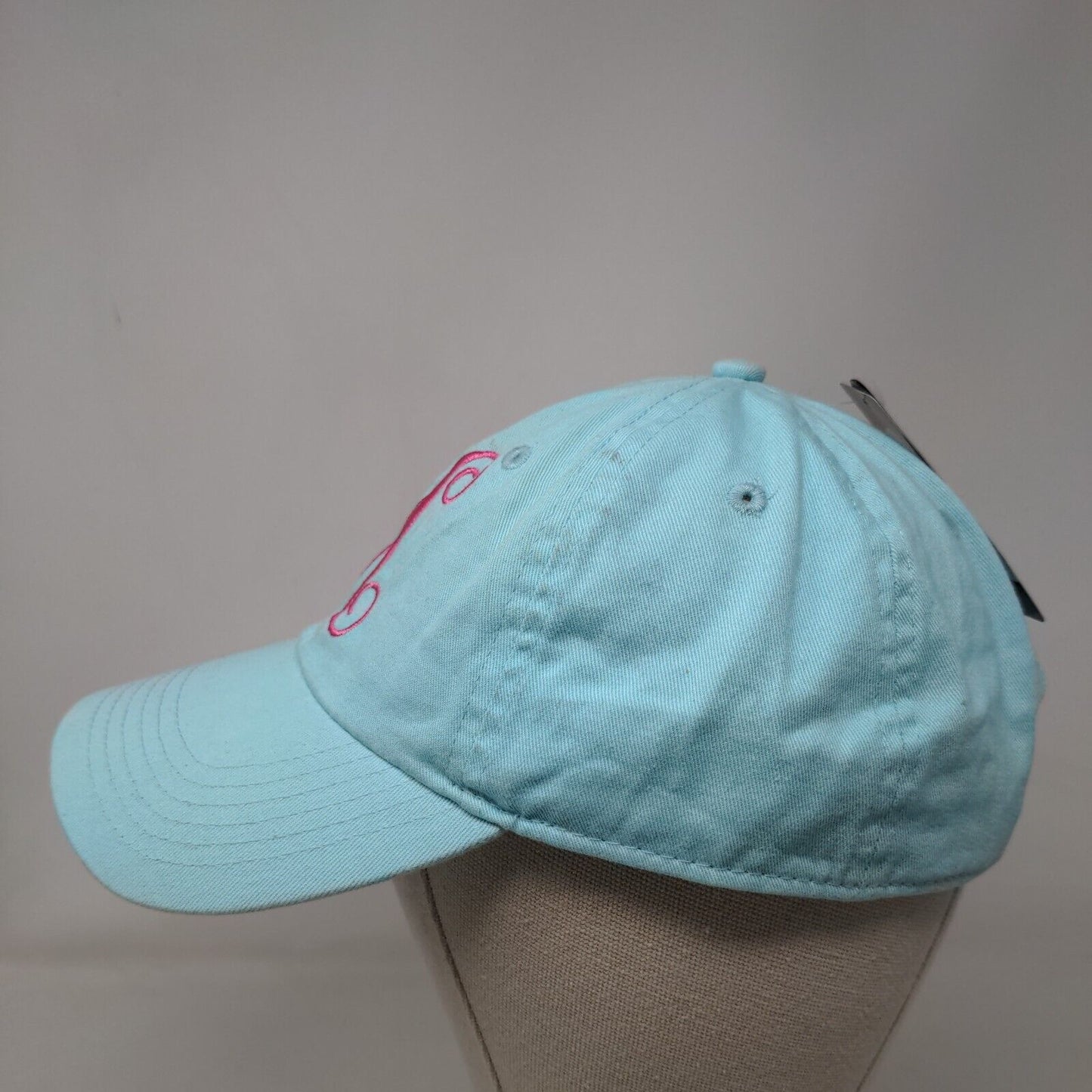 M Slideback Hat Blue OSFA Embroidered Letter Newhattan W/Tags