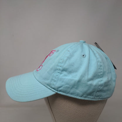 M Slideback Hat Blue OSFA Embroidered Letter Newhattan W/Tags