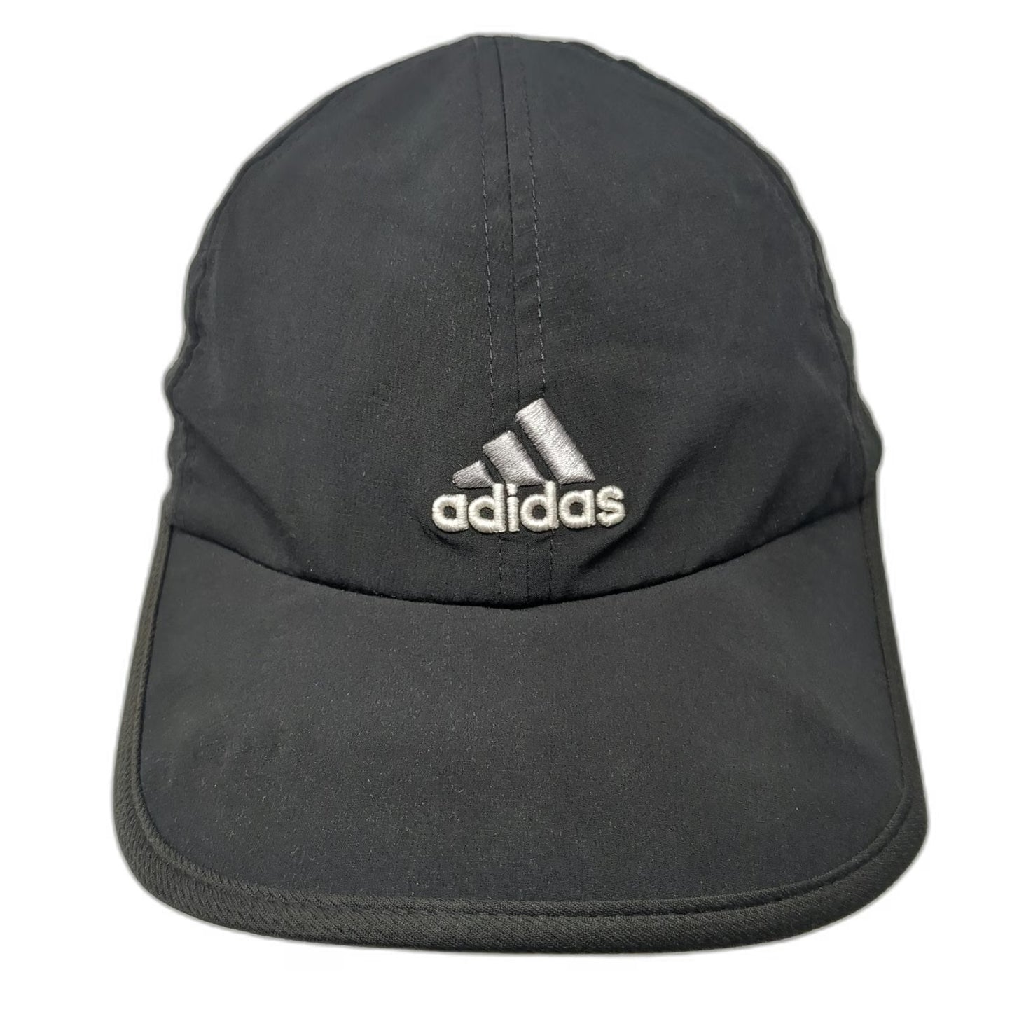 Adidas Baseball Cap Black One Size Mesh Side Panels Performance Strapback Hat