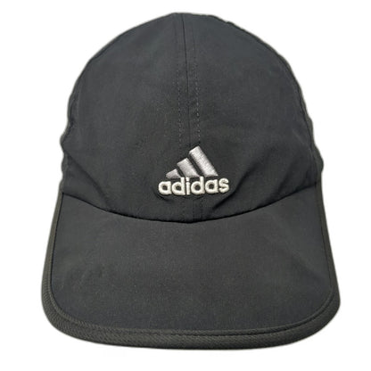Adidas Baseball Cap Black One Size Mesh Side Panels Performance Strapback Hat