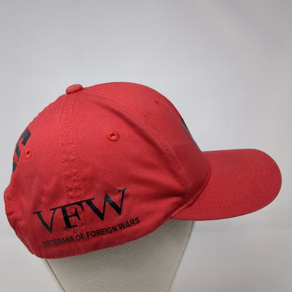 Gems Snapback Hat Red One Size Adjustable Veterans of Foreign Wars