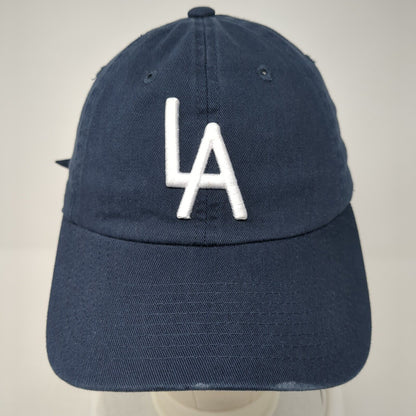 LA Slideback Hat Blue One Size Adjustable Embroidered American Needle