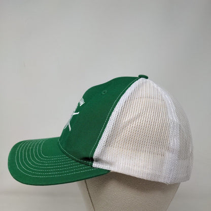 Seth Low Lion Snapback Mesh Back Trucker Hat Green One Size Embroidered