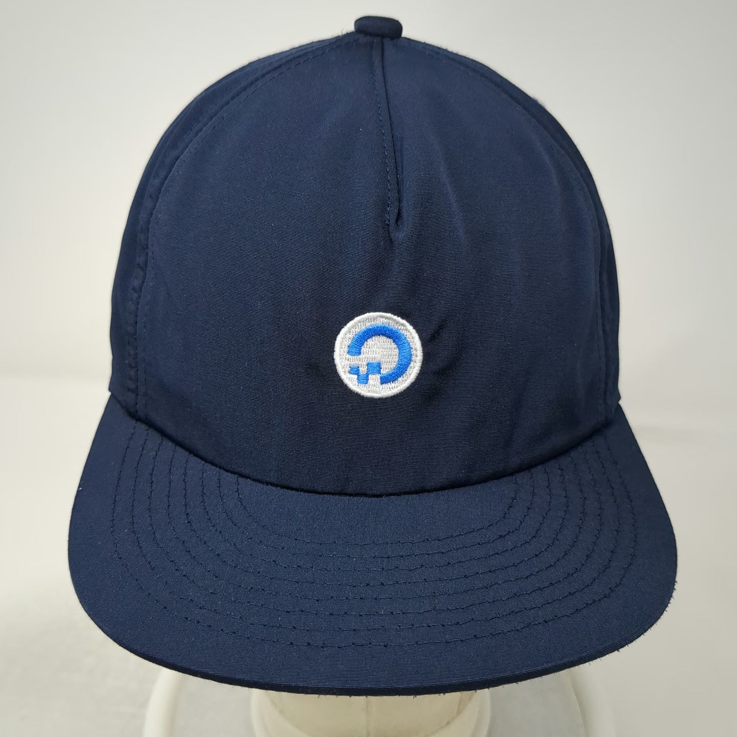 Weld Mfg 5 Panel Blue One Size Nylon Slideback Hat Embroidered Logo Adjustable
