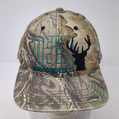 Deer Hunter Snapback Hat Camo One Size Adjustable Embroidered Hunting