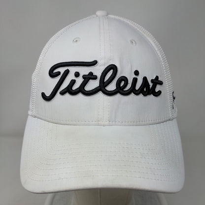 Titleist FJ Pro V1 Fitted Hat White M/L Golf's Symbol Of Excellence