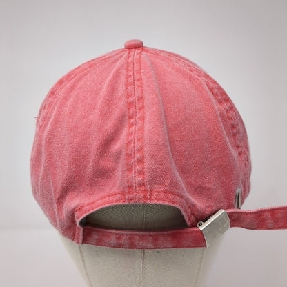 Mercy Slideback Hat Red One Size Adjustable Embroidered North End