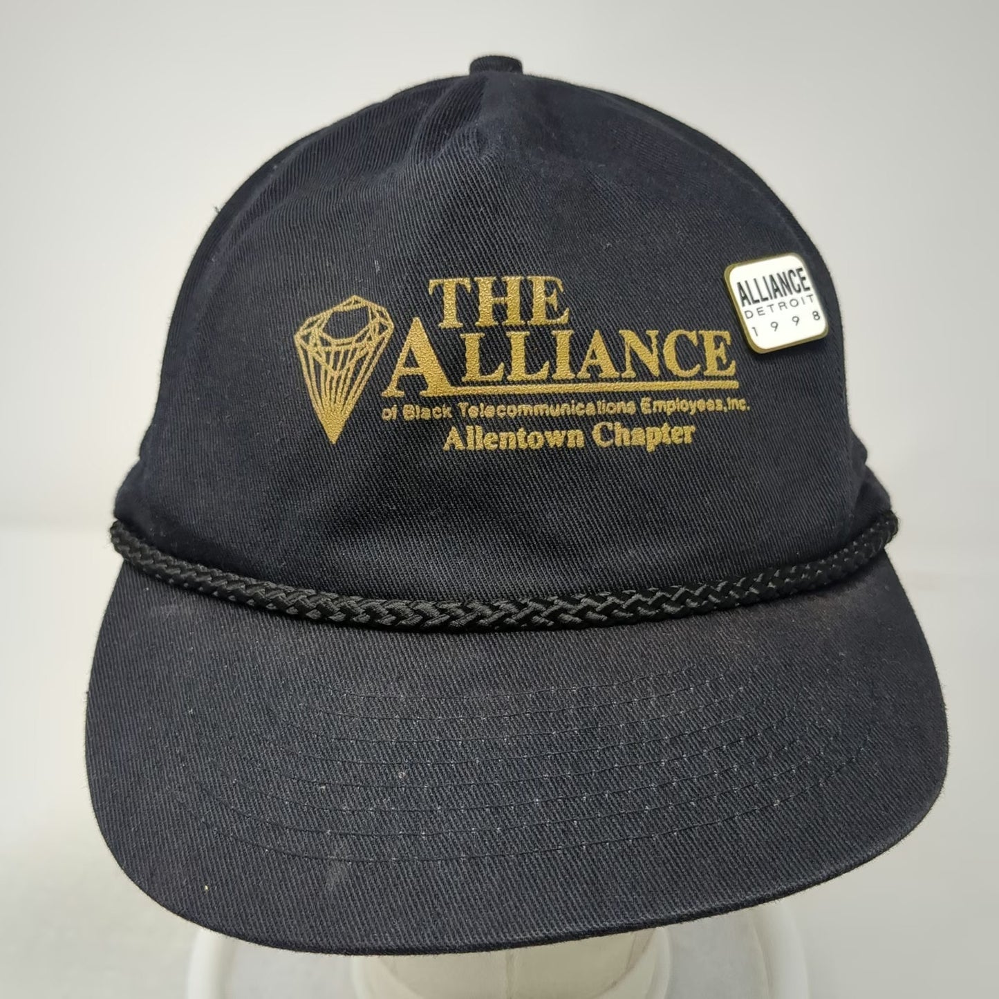T. I. 5 Panel Black Hat One Size Snapback Rope The Alliance Allentown Detroit