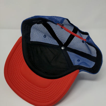Quiksilver Snapback Mesh Back Trucker Hat Multi Youth OSFM Colorblock