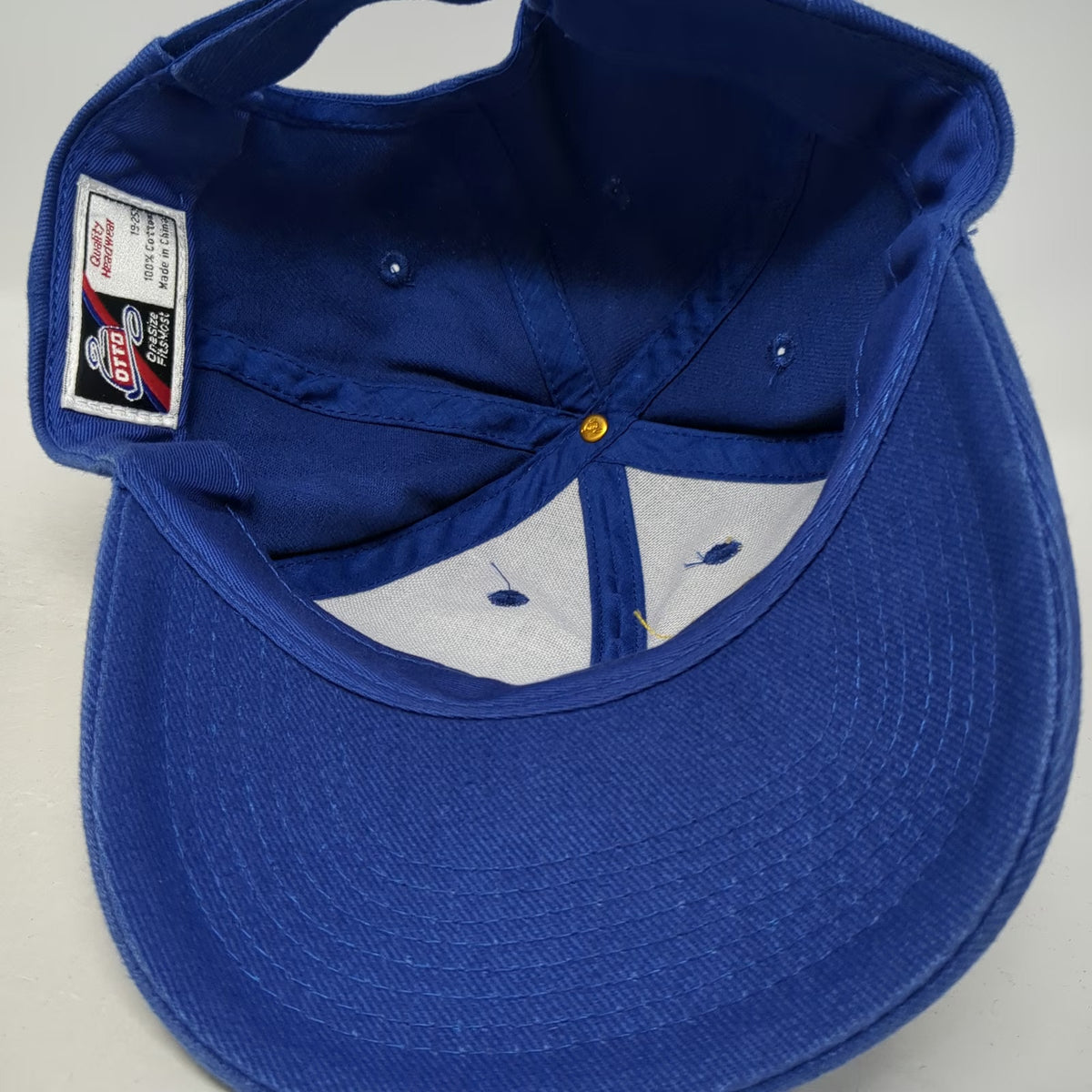 OTTO Baseball Cap Blue One Size Fantasy RV Tours Yellow Logo Strapback Hat