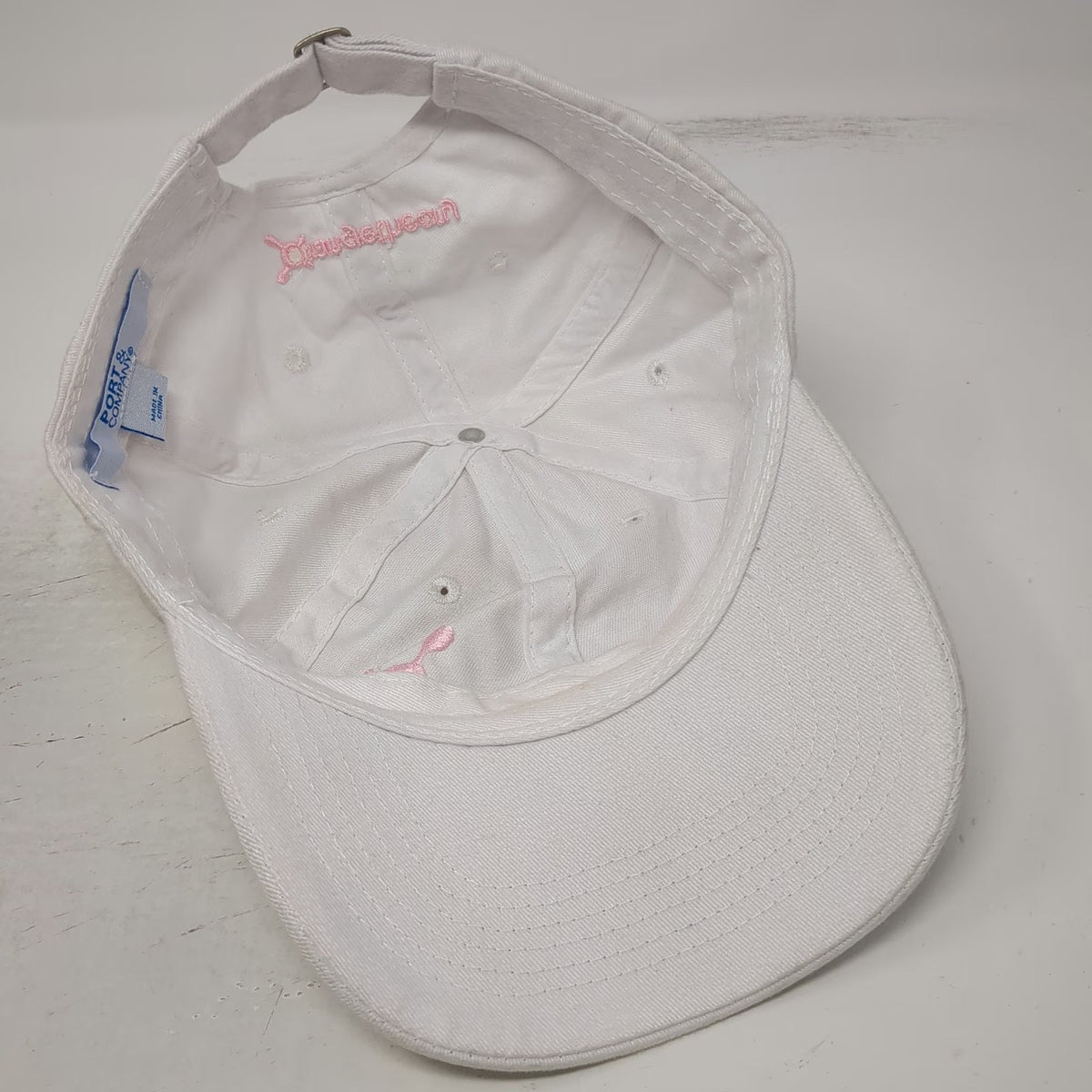 Port & Company Baseball Cap White One Size Orangetheory Logo Hat Pink Slideback