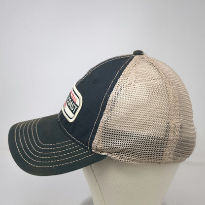 Dorfman Pacific Trucker Hat Black Beige One Size Na Pali Coast Kauai Hawaii