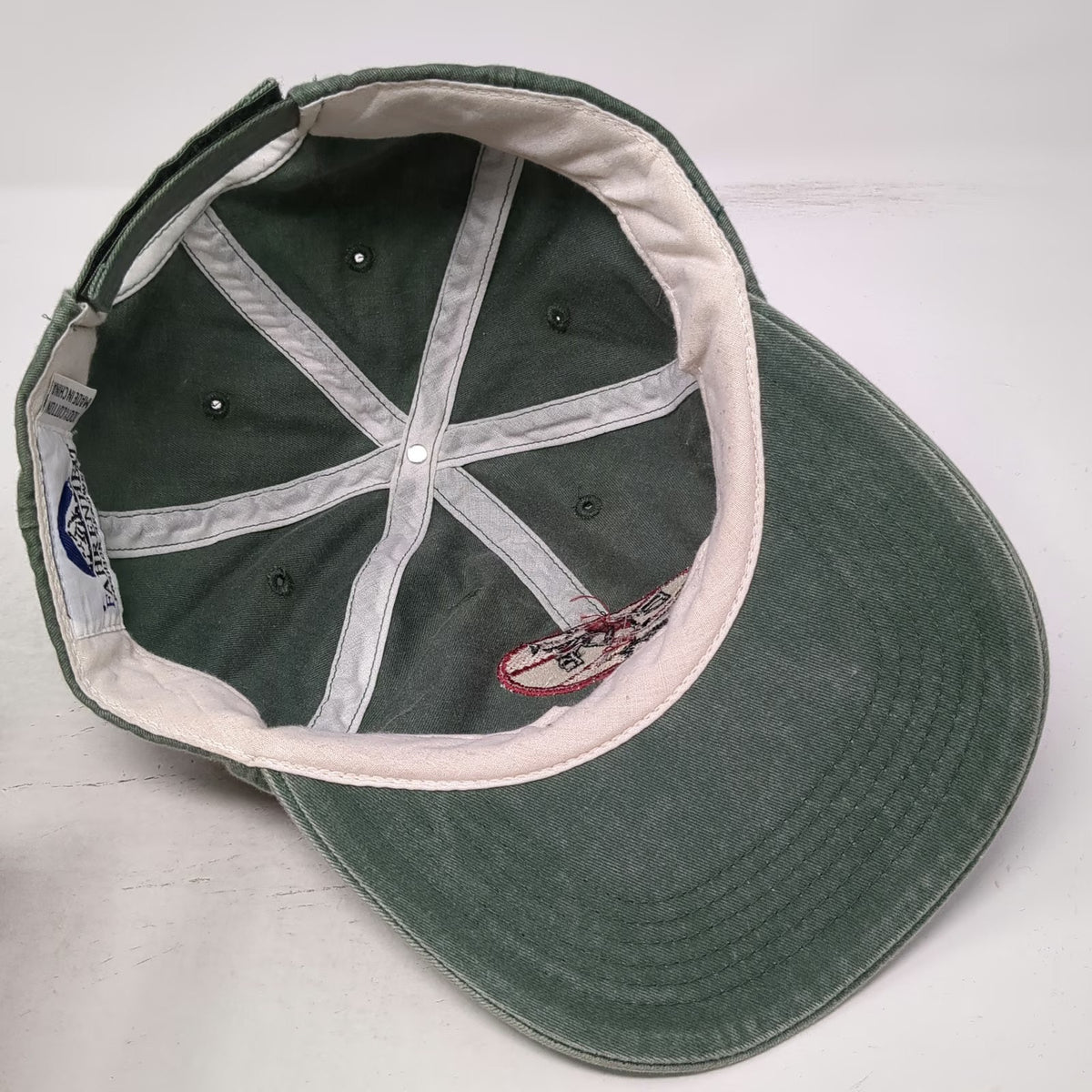 Fahrenheit Baseball Cap Green One Size Cayman Islands Scuba Dive Sharks Hat