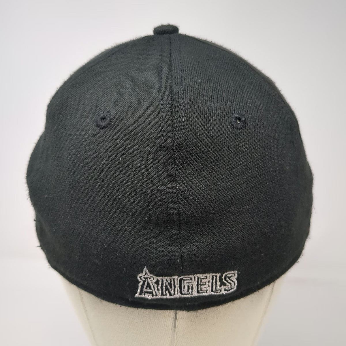 New Era 39THIRTY Baseball Cap Black M Los Angeles Angels MLB Stretch Fit Hat