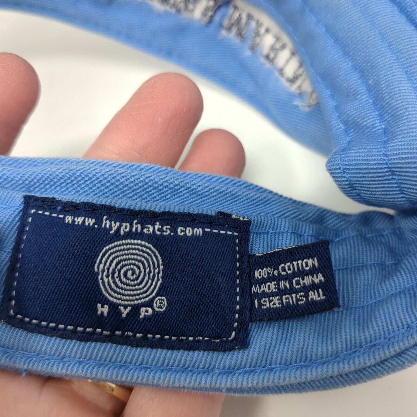 Lithia Springs Marina Strapback Sun Visor Hat Blue OS Adjustable Embroidered HYP