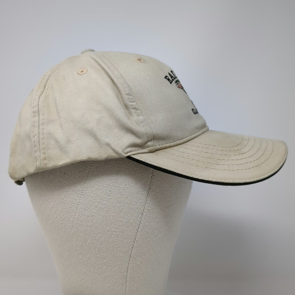 American Dry Goods Baseball Cap Beige One Size Rainbow Classic Fish Hat