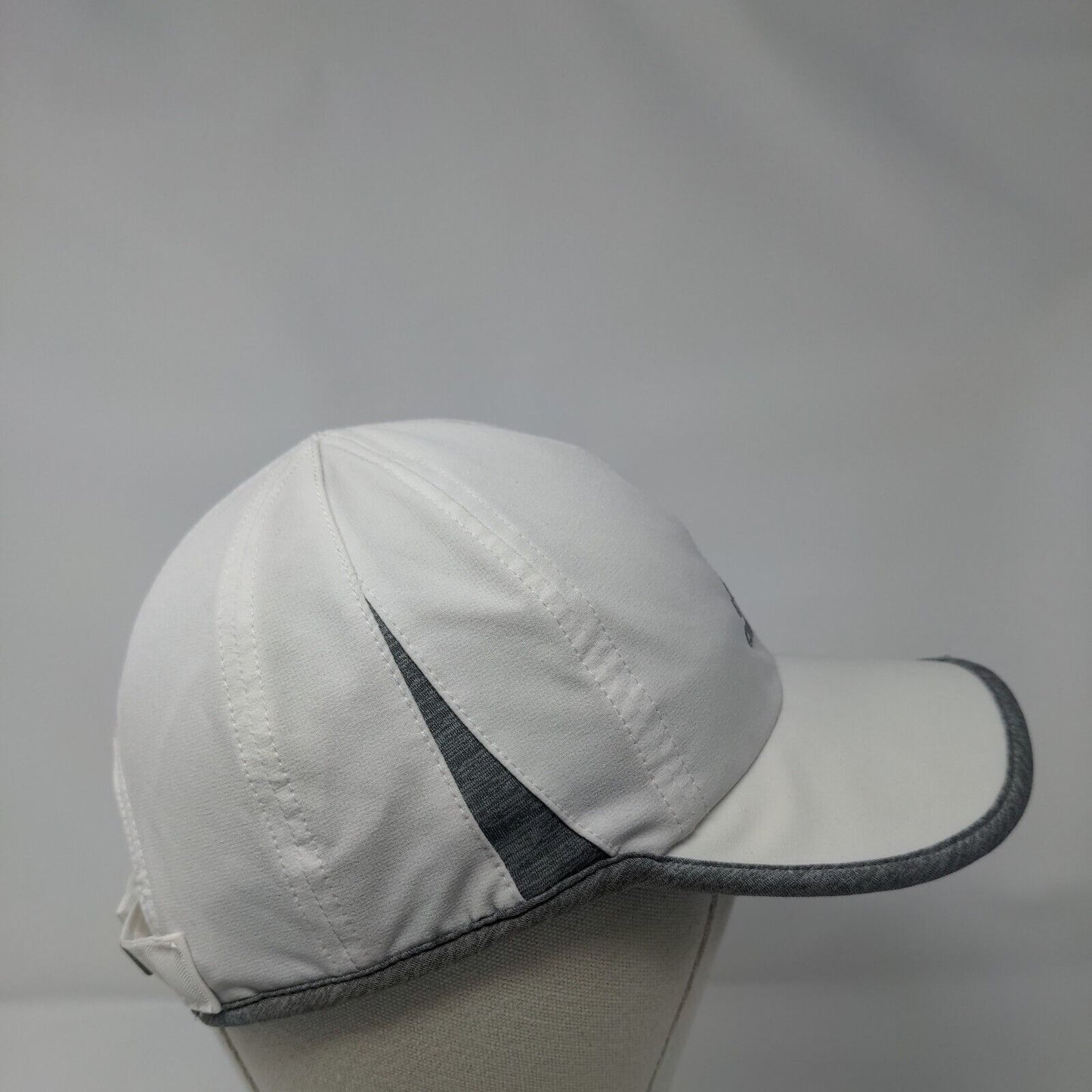 Adidas 3 Stripes Strapback Hat White One Size Climalite Running