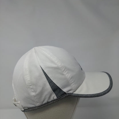 Adidas 3 Stripes Strapback Hat White One Size Climalite Running