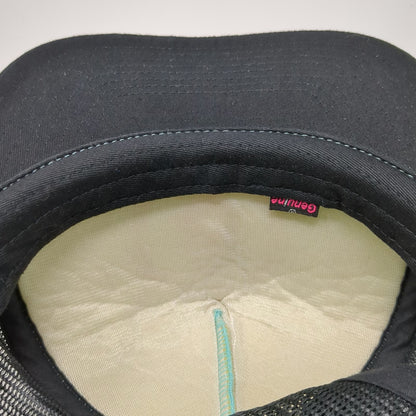 Volcom Trucker Hat Blue One Size Palm Tree Print Mesh Back Snapback Logo Skate