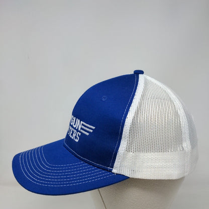 Top Gun Painters Snapback Mesh Back Trucker Hat Blue One Size Colorblock
