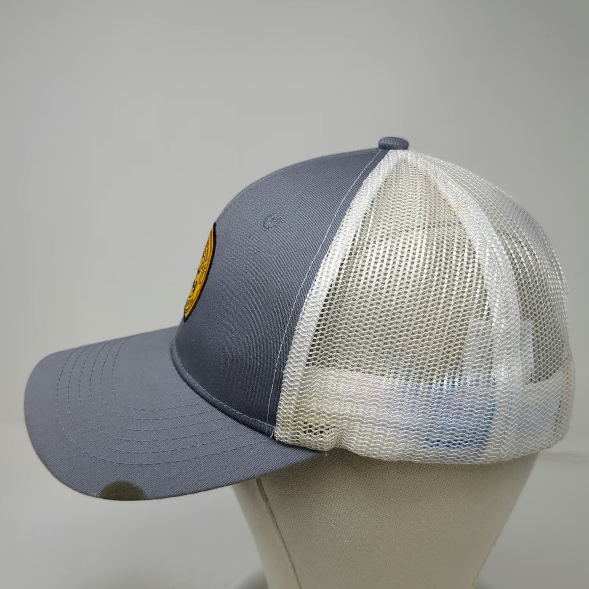 The Icebox Trucker Hat Gray White One Size Buffalo Wild Wings Weck bw-3 Patch