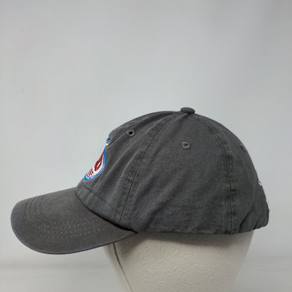 Hero I Am One Blood Slideback Hat Gray One Size Embroidered 6 Panel