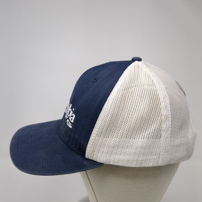 Columbia PFG Snapback Trucker Hat Blue One Size Adjustable Mesh Back 6 Panel