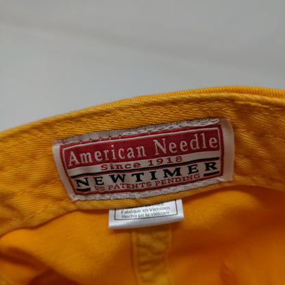 American Needle Men's Slideback Hat Yellow Adjustable Embroidered Blackwolf Run