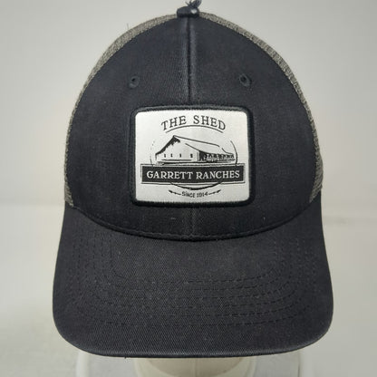 Vie Trucker Hat Black One Size Garrett Ranches The Shed Mesh Snapback Patch Cap